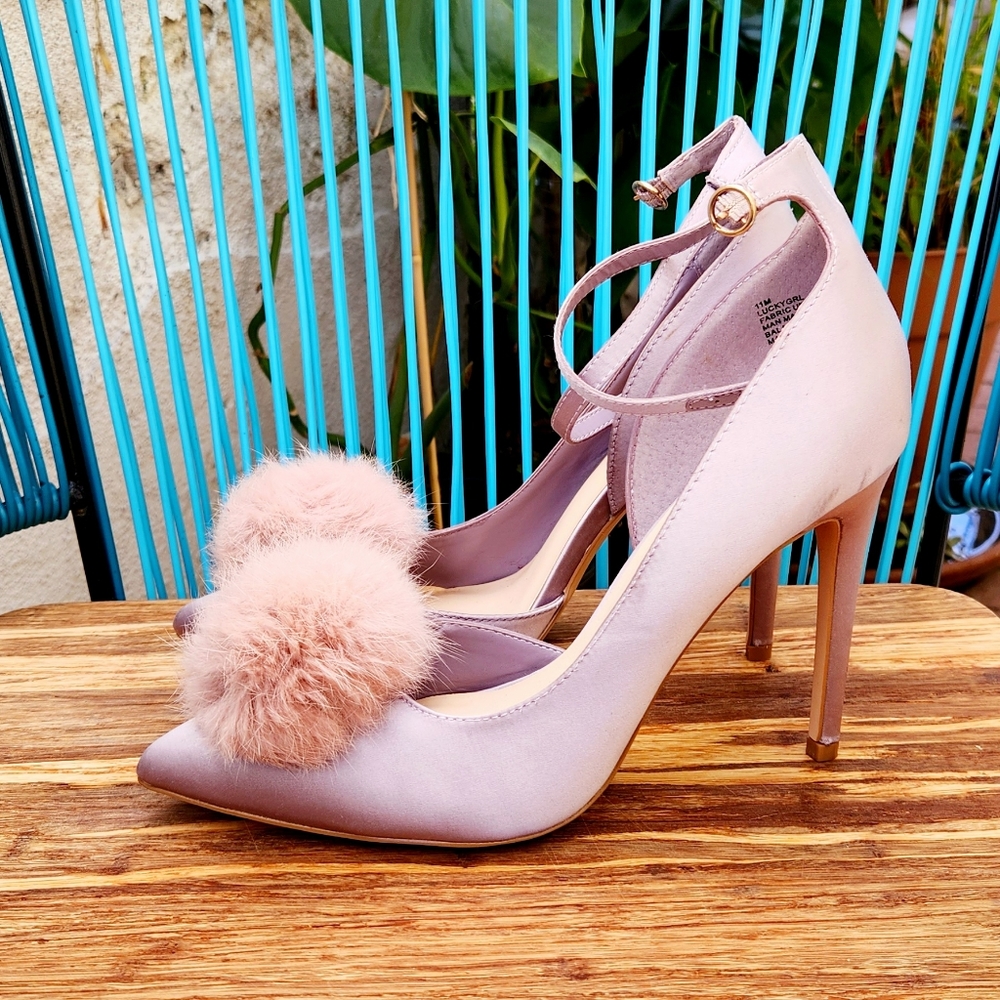 💜 Nine West Satin Stiletto Pumps sz.11